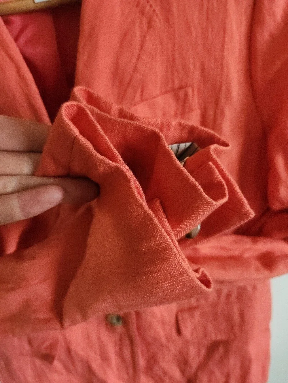 J. Crew Schoolboy Coral Viscose Blend Blazer Jacket Lined Thick Small 4